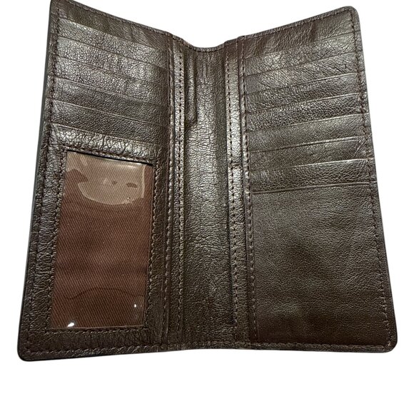 Hand Tooled Genuine Leather Hair on Hide Wallet - Picture 6 of 6